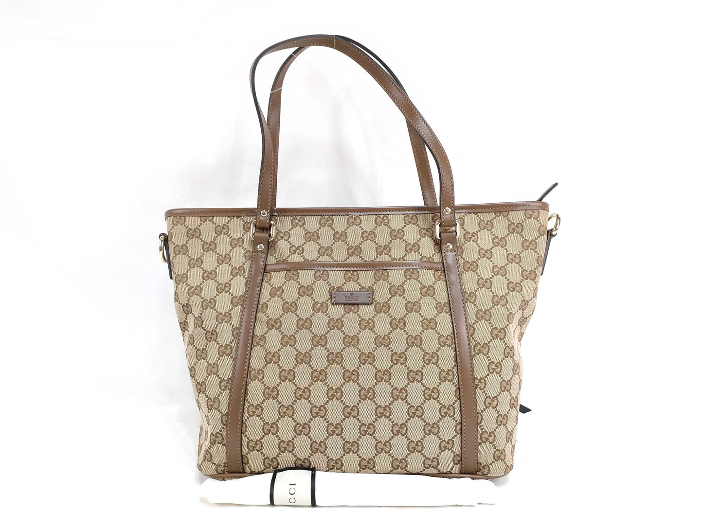 GUCCI GG Canvas GUCCI GG 388929 Canvas Tote Bag
