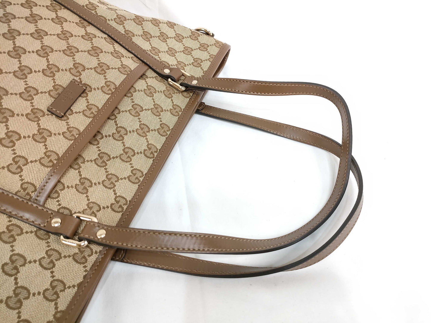 GUCCI GG Canvas GUCCI GG 388929 Canvas Tote Bag