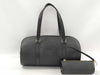 LOUIS VUITTON Epi Soufflot Handbag with Pouch, Black