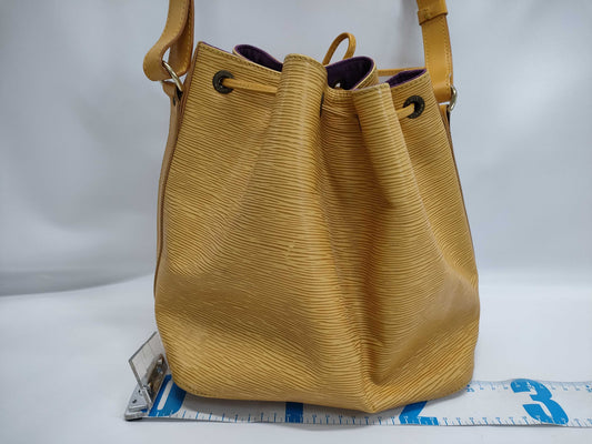 LOUIS VUITTON Epi Noe Tassili Yellow Shoulder Bag