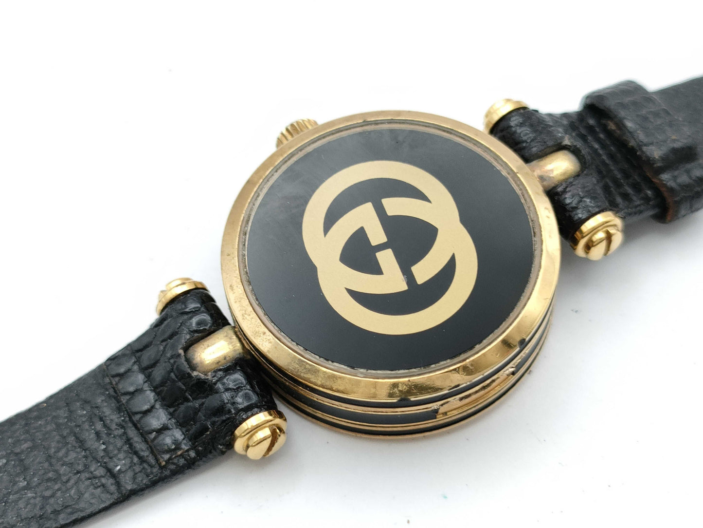 GUCCI Sherry Line Quartz Black Dial Unmoving Women's Watch
