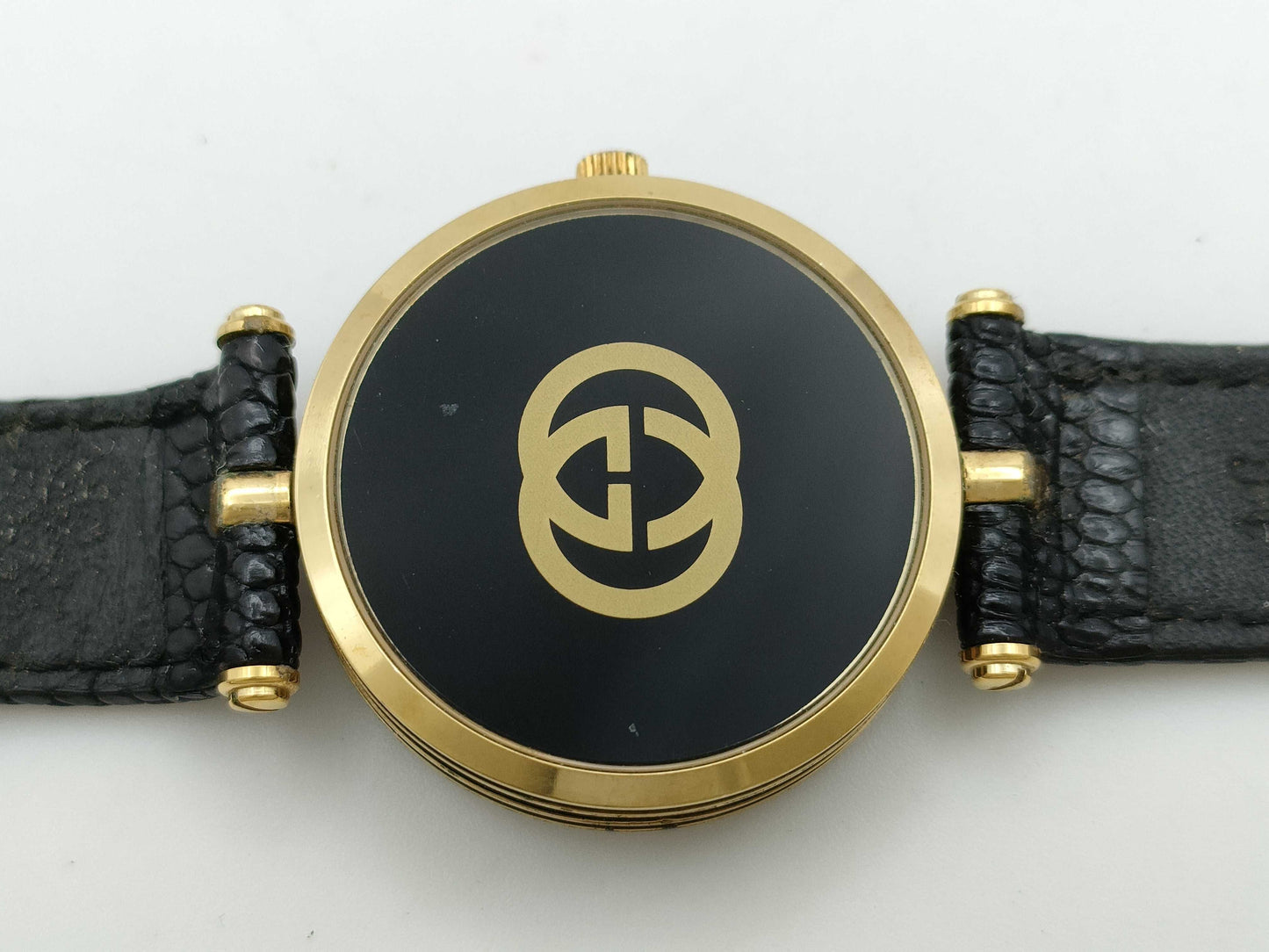 GUCCI Sherry Line Quartz Black Dial Unmoving Women's Watch