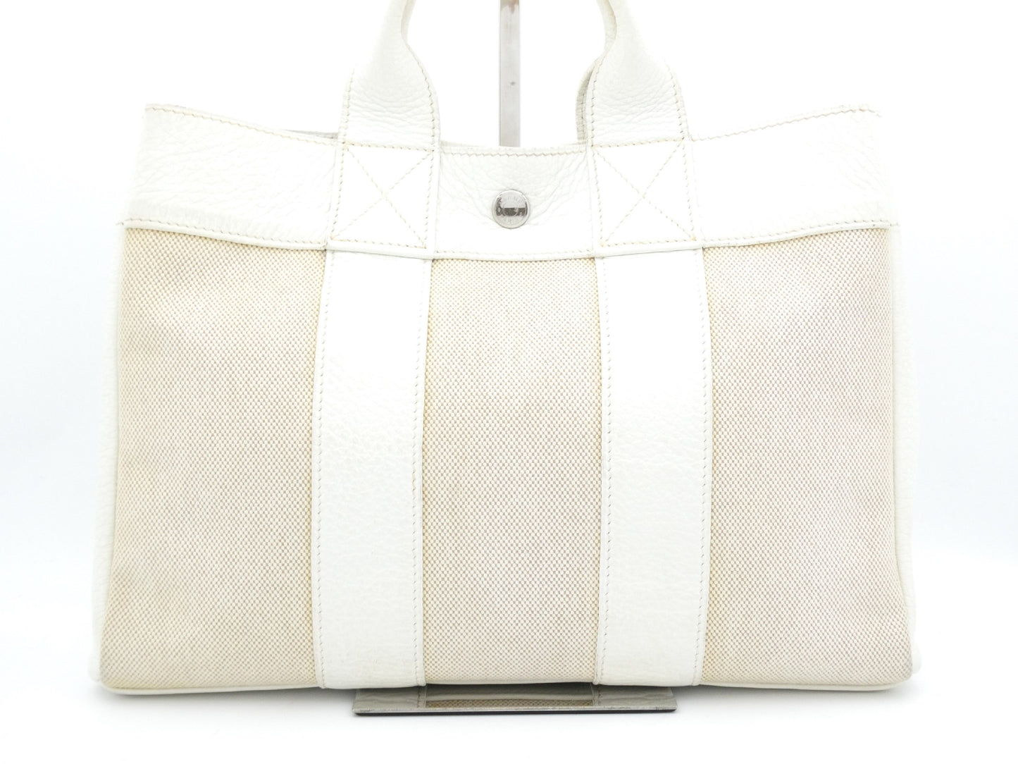 HERMES Foul Tote PM □J Stamp Tote Bag
