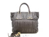 PRADA Logo Gathered 2-Way Handbag