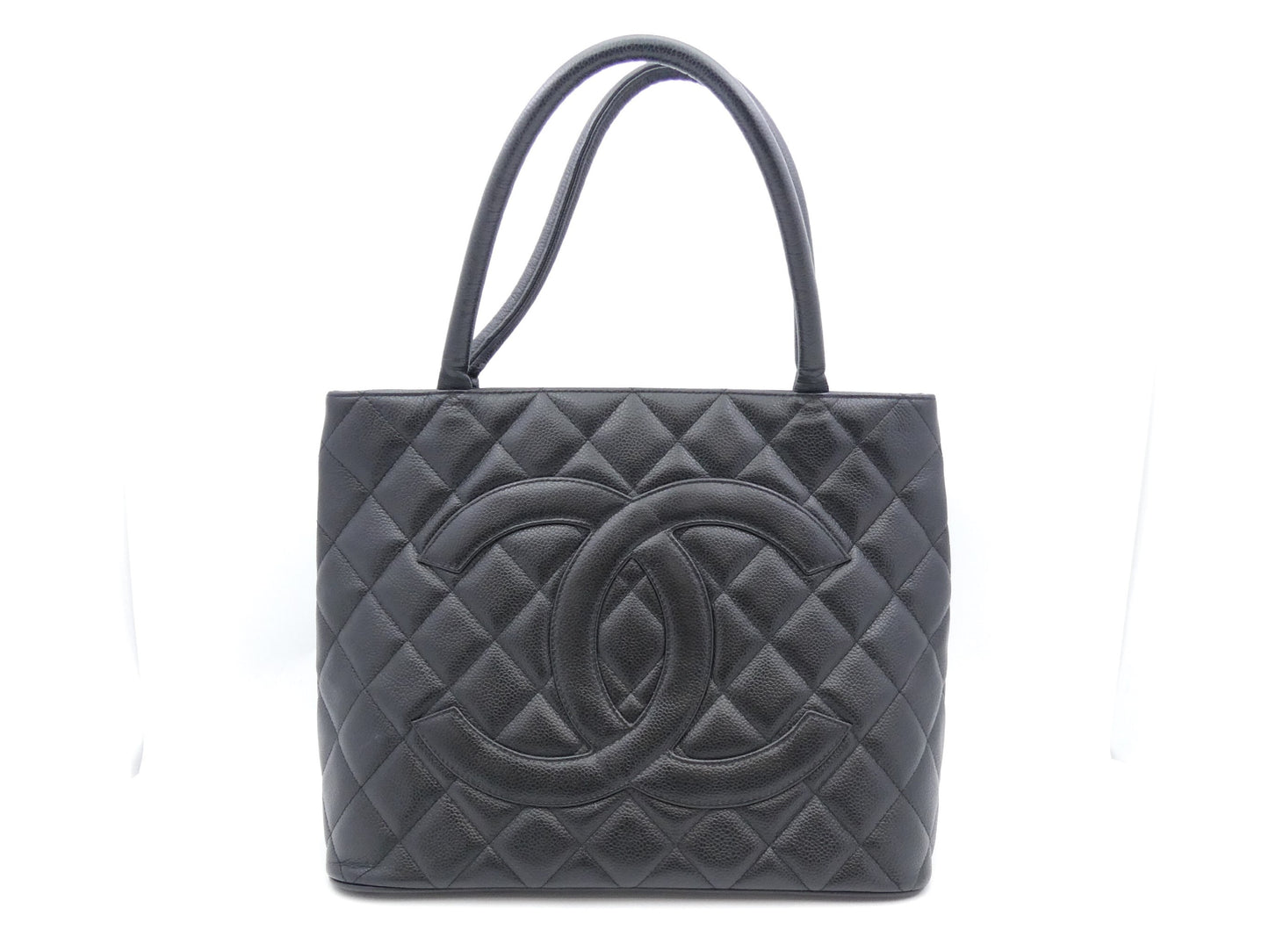 CHANEL Reissue Tote Bag Caviar Skin Coco Mark
