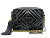 CHANEL Coco Mark Enamel Fringe Chain Shoulder Bag