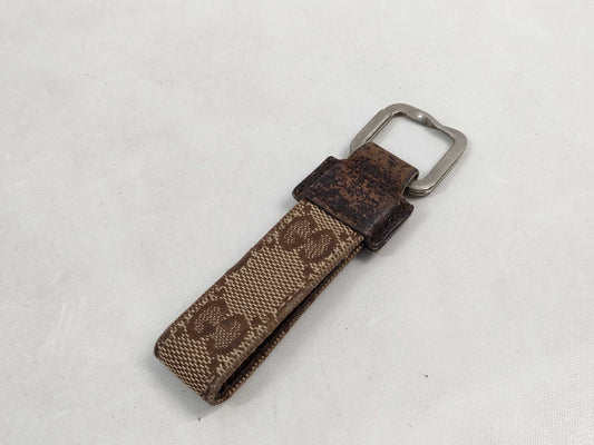 GUCCI GUCCI Key Ring, Blurred Numbers, Beige Other Accessories