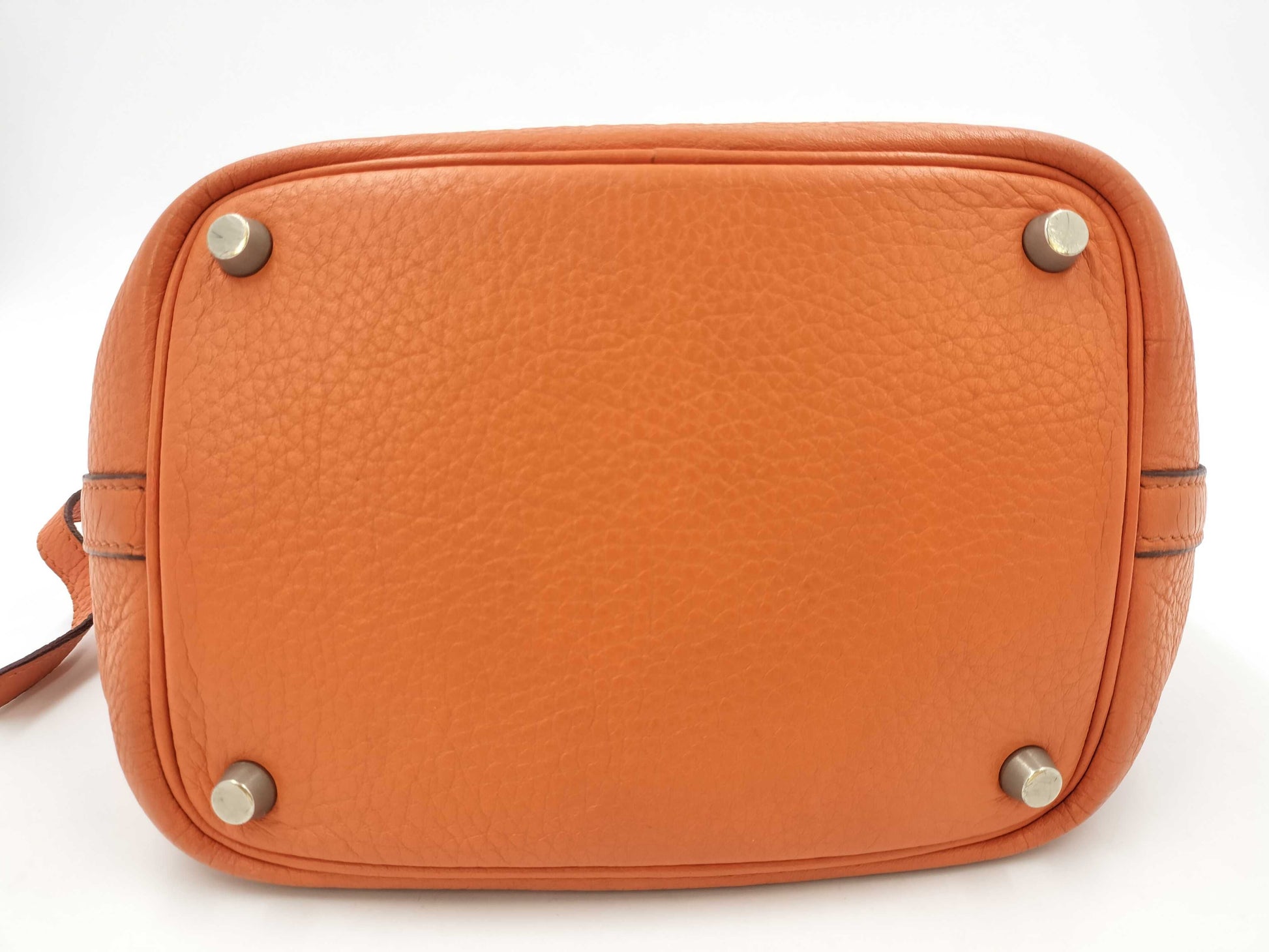 HERMES Picotin PM Handbag Orange