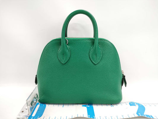 HERMES Mini Bolide 1923 Chevre Mint A Stamped Handbag