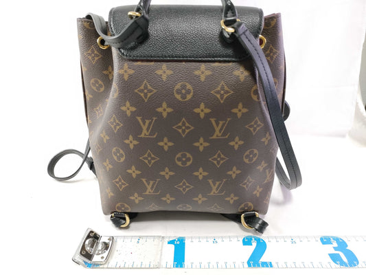 LOUIS VUITTON Monogram Montsouris NMPM M45515 Brown x Black RFID Enabled Backpack