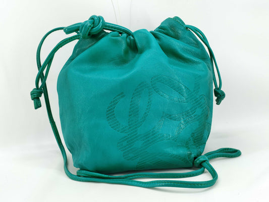 LOEWE Anagram Nappa Leather Drawstring Bag Shoulder Bag