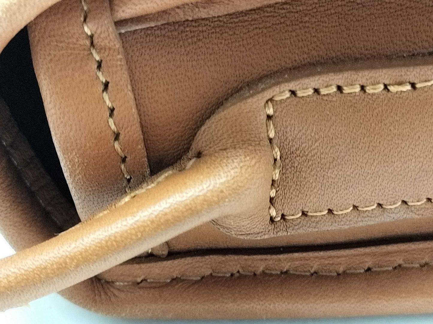 COACH Old Turnlock Shoulder Bag in Camel