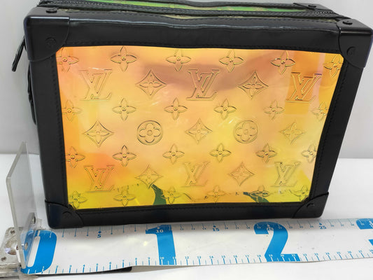 LOUIS VUITTON Monogram Prism Soft Trunk Hologram x Noir M55932 RFID Shoulder Bag