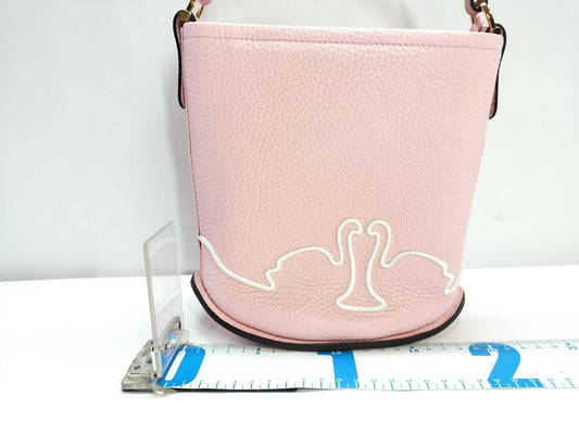Delvaux Pan Bucket Amour Mini Leather Handbag in Bloom and Ivory