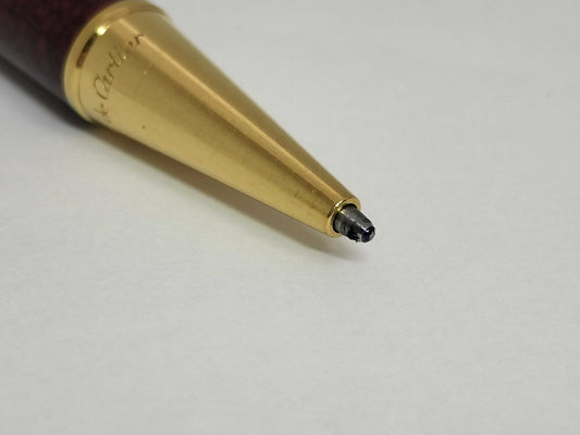 Cartier Trinity Ballpoint Pen, Metal, Marble Red x Gold, Pen/Fountain Pen