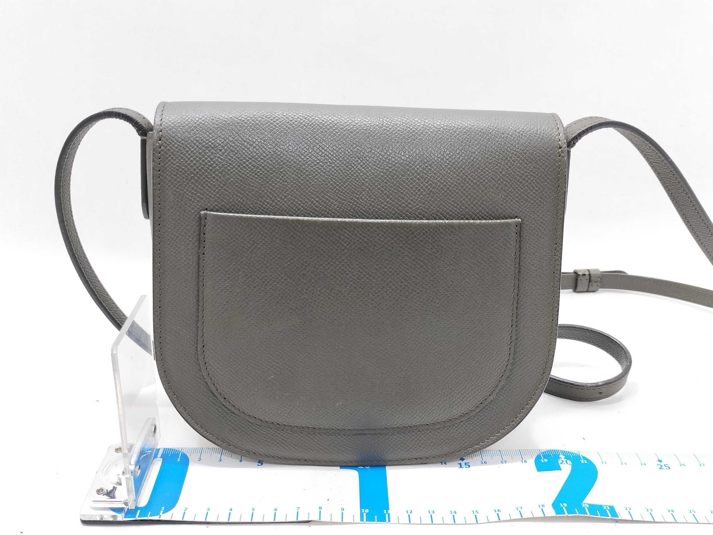 CELINE Trotter Small Greige Leather Shoulder Bag