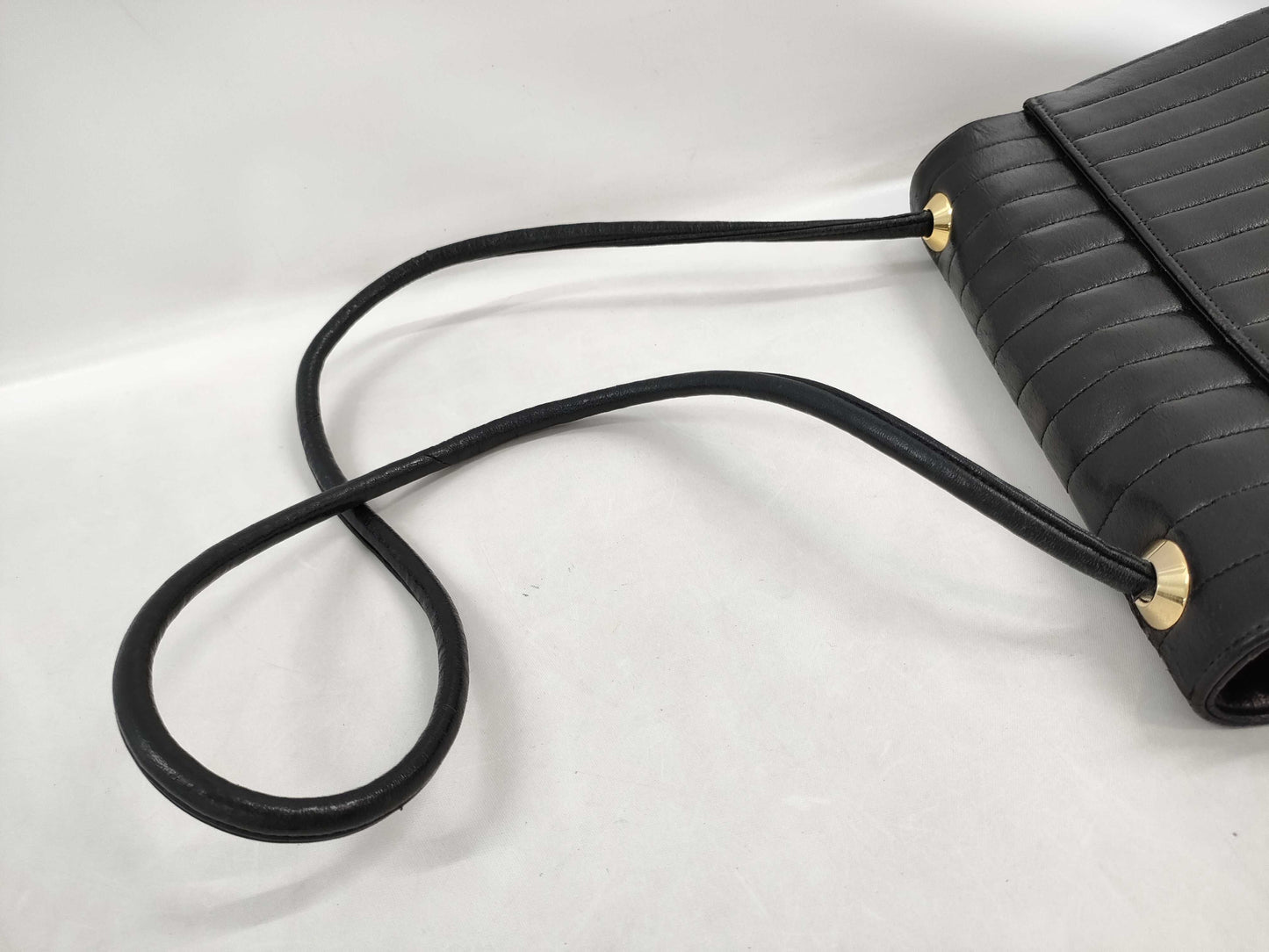 CHANEL New Mademoiselle Black Lambskin Shoulder Bag with Gold Hardware