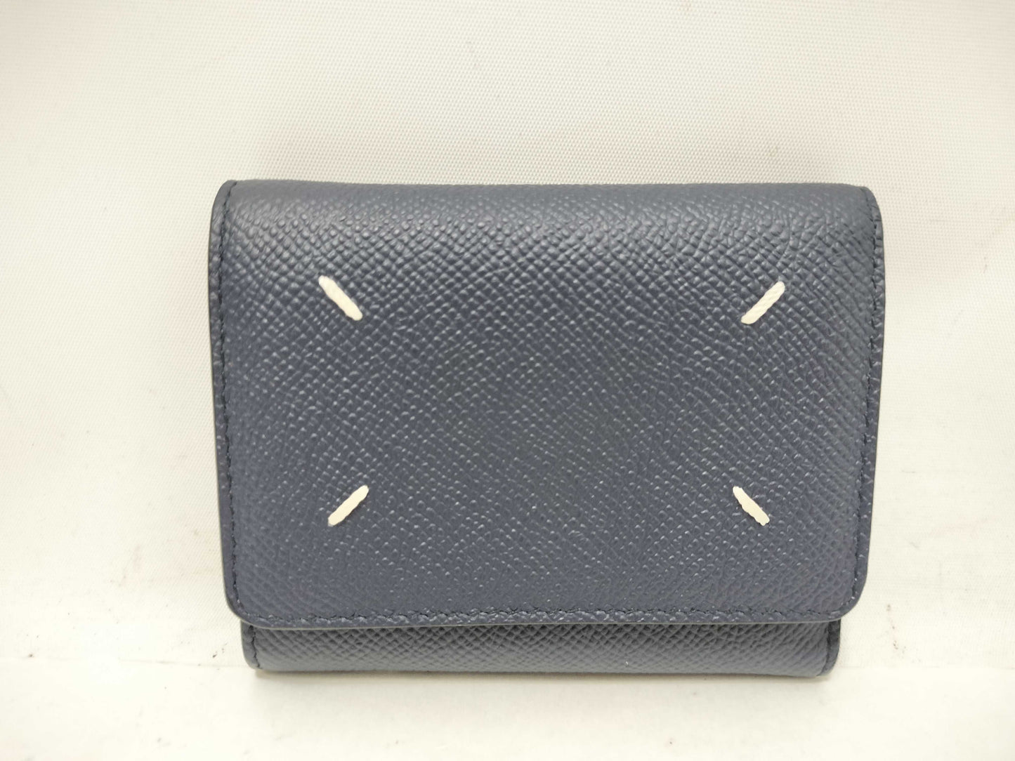 Margiela 4-Stitch Compact Wallet Leather Wallet