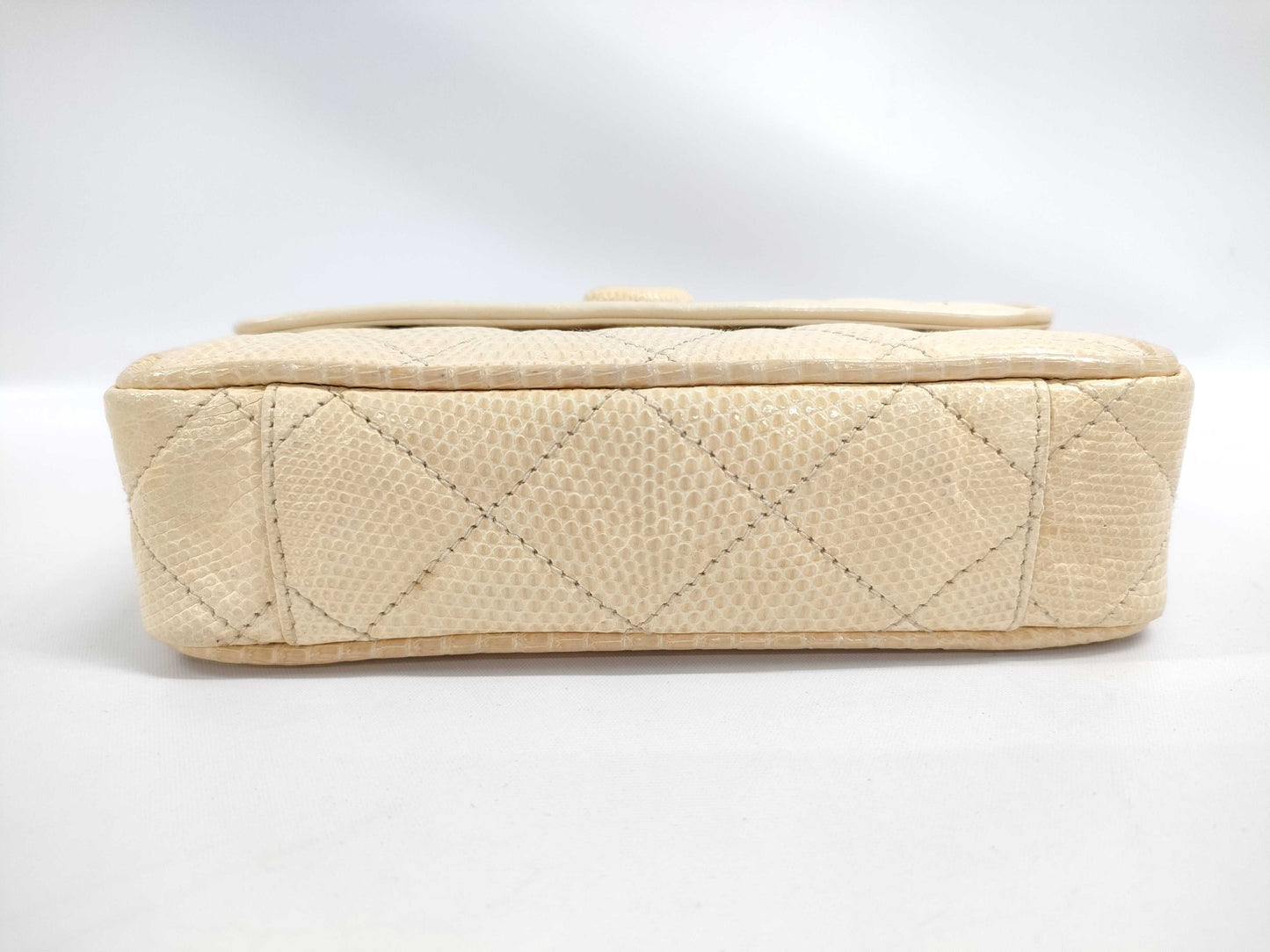 CHANEL Chain Shoulder Mini Lizard Shoulder Bag
