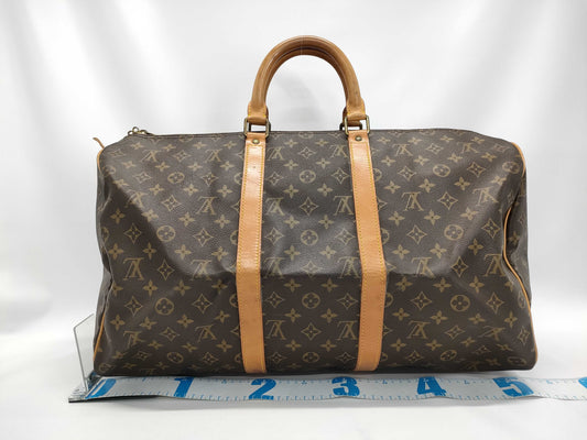 LOUIS VUITTON Monogram Keepall 50 Boston Bag