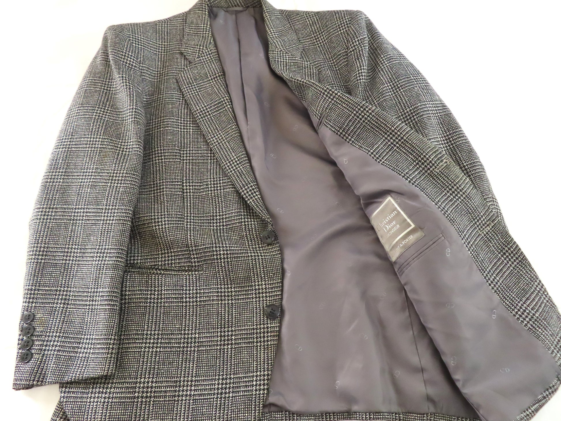 Christian Dior Men's Wool Tailored Jacket, Size L