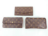 LOUIS VUITTON Monogram Louis Vuitton Long Wallet Set of 3 with Serial Number