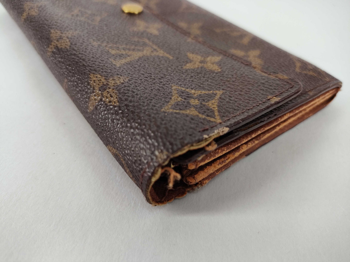 LOUIS VUITTON Monogram Louis Vuitton Long Wallet Set of 3 with Serial Number