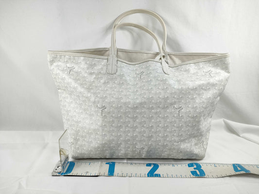 GOYARD GOYARD Goyard Saint Louis White Tote Bag