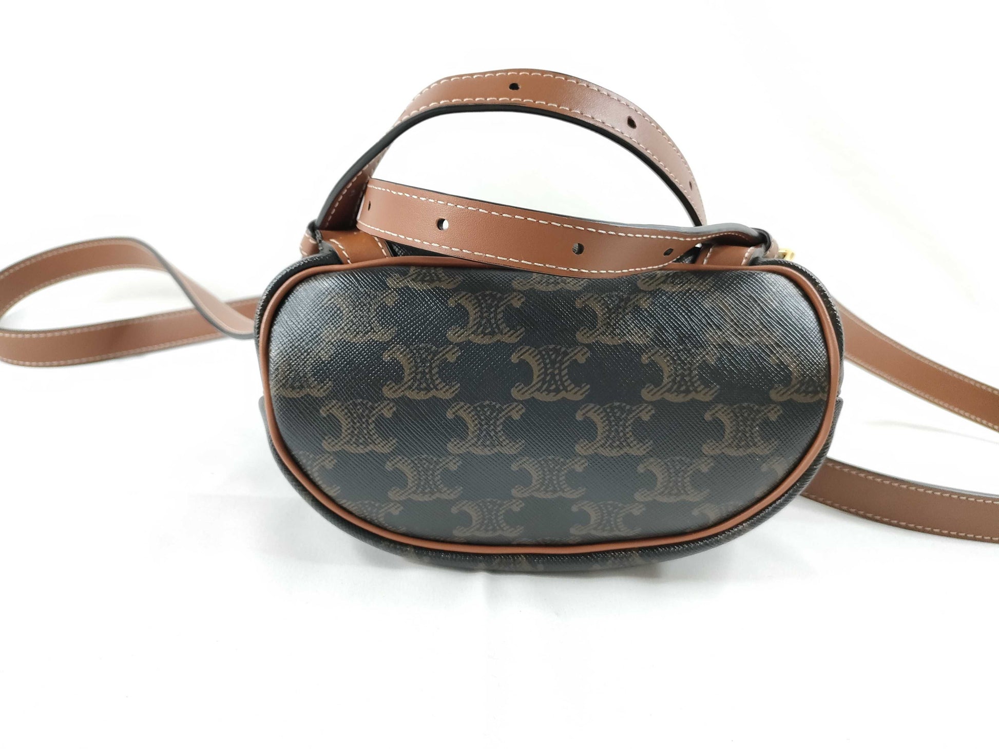 CELINE Triomphe Falco Backpack with Gold Hardware