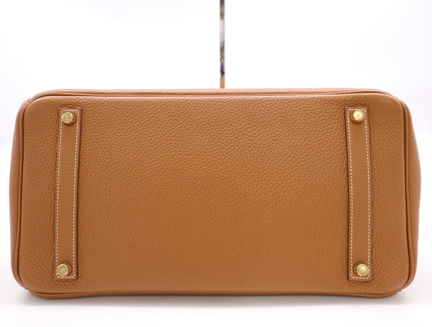 HERMES Togo Birkin 35, □I Stamp, 2005, Brown, GD Hardware, Cadena, 2 Keys, and Cloche.