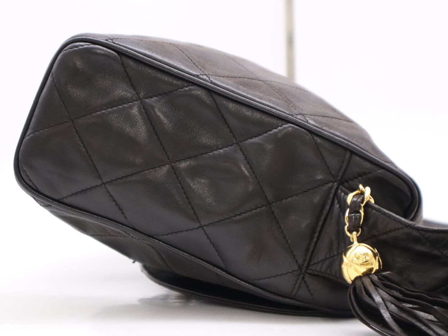 CHANEL Lambskin Matelasse 30 Shoulder Bag Black Card 3166649 Shoulder Bag