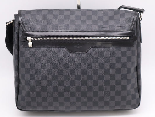 LOUIS VUITTON N51213 Damier Graphite Renzo Shoulder Bag