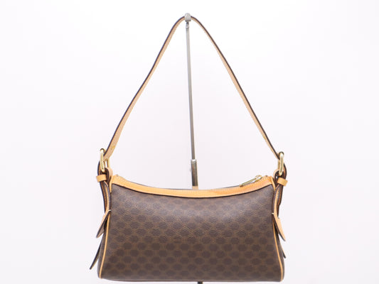 CELINE Macadam One Shoulder Bag Brown Shoulder Bag
