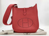HERMES Leather Evelyne 3PM Shoulder Bag, Orange, Silver Hardware, Dust Bag Included, N Stamp, 2010