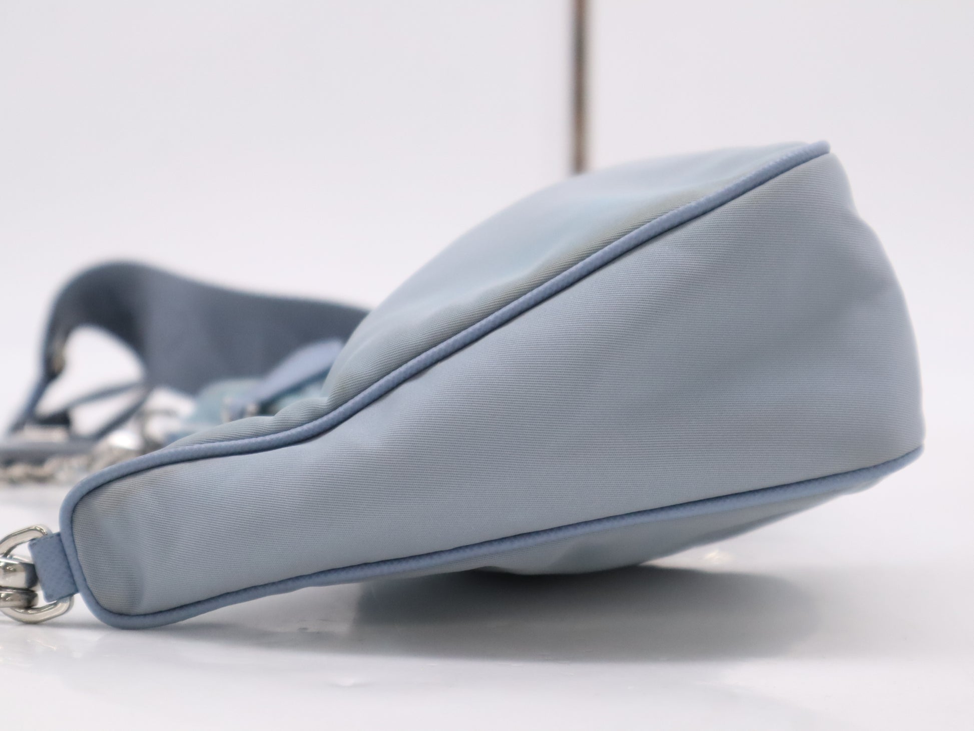 PRADA Nylon Shoulder Bag Blue Shoulder Bag