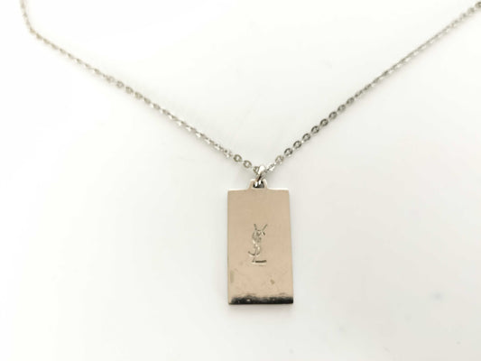 Yves Saint Laurent YSL Plate Necklace Necklace