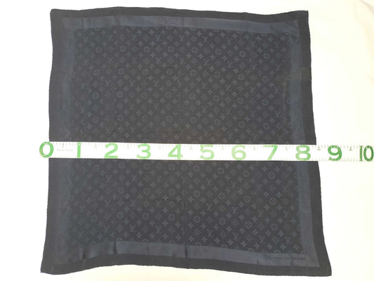 LOUIS VUITTON LOUIS VUITTON Monogram LV Monogram Stole Navy Scarf