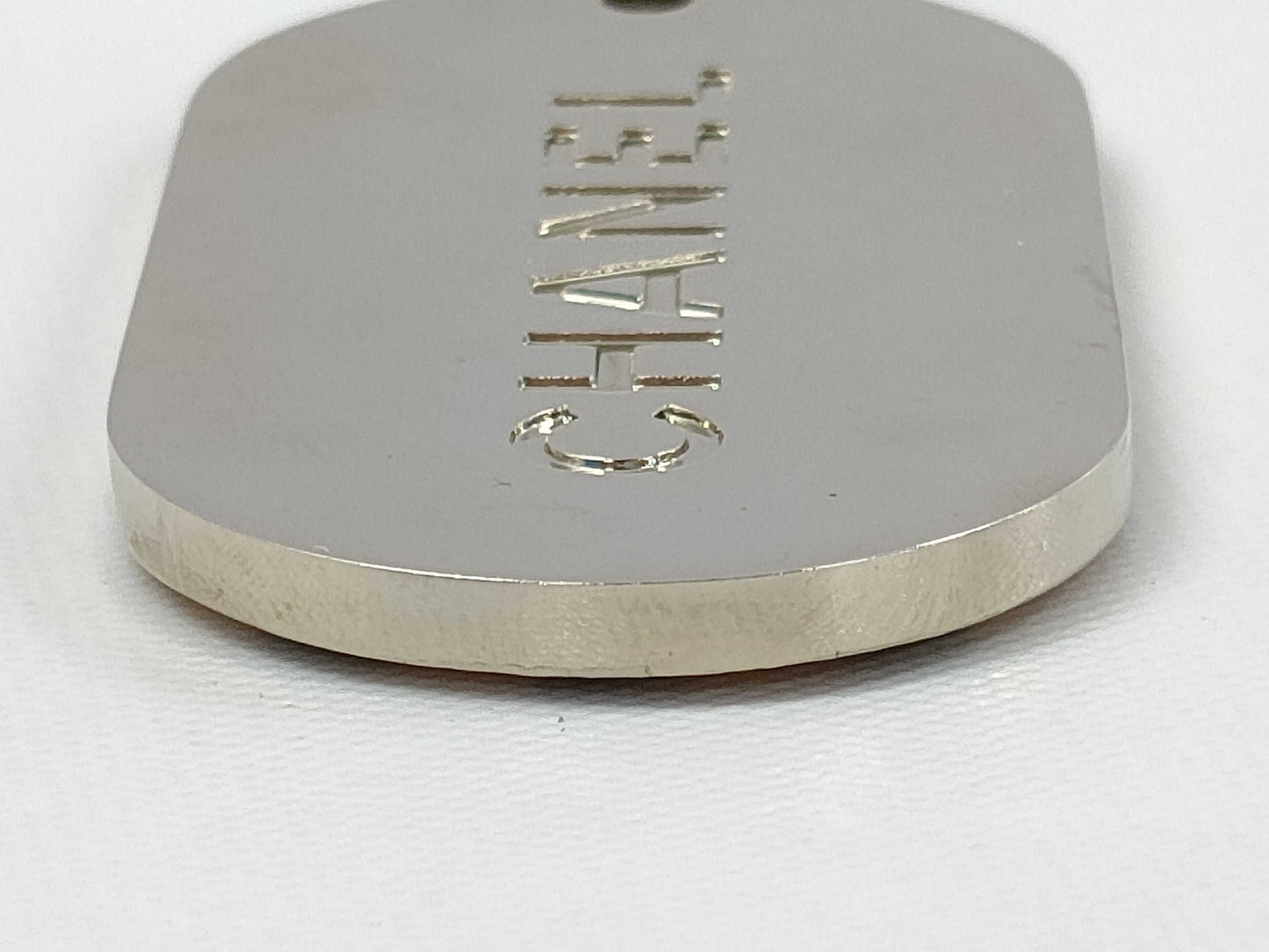 CHANEL Chanel Logo Plate Charm Charm