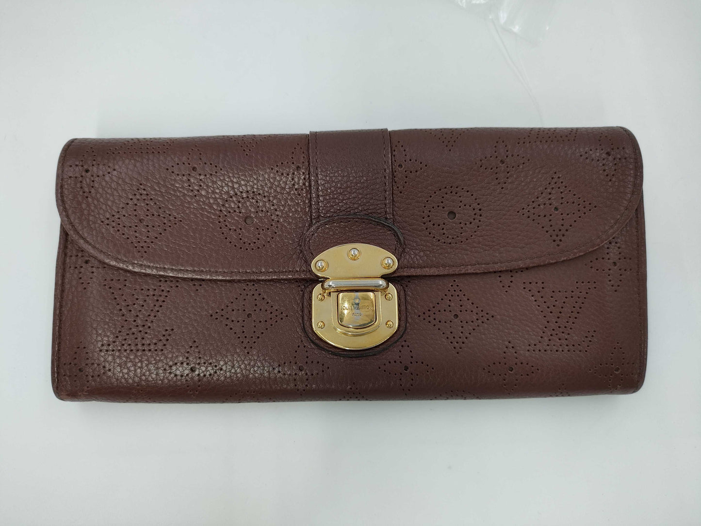 LOUIS VUITTON Mahina Brown Long Wallet