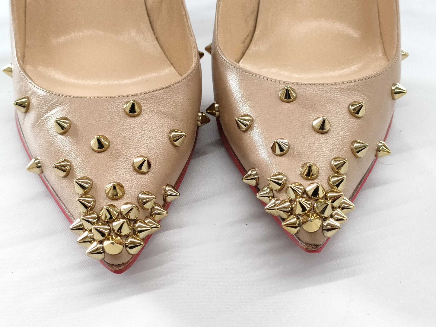 Christian Louboutin Studded High Heel Pumps, Size 36