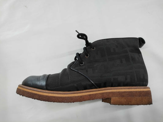 FENDI Zucca nylon ankle boots Other shoes