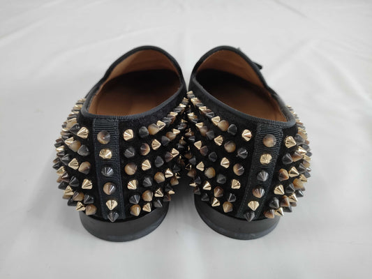 Christian Louboutin Studded Tassel Leather Loafers Size 40