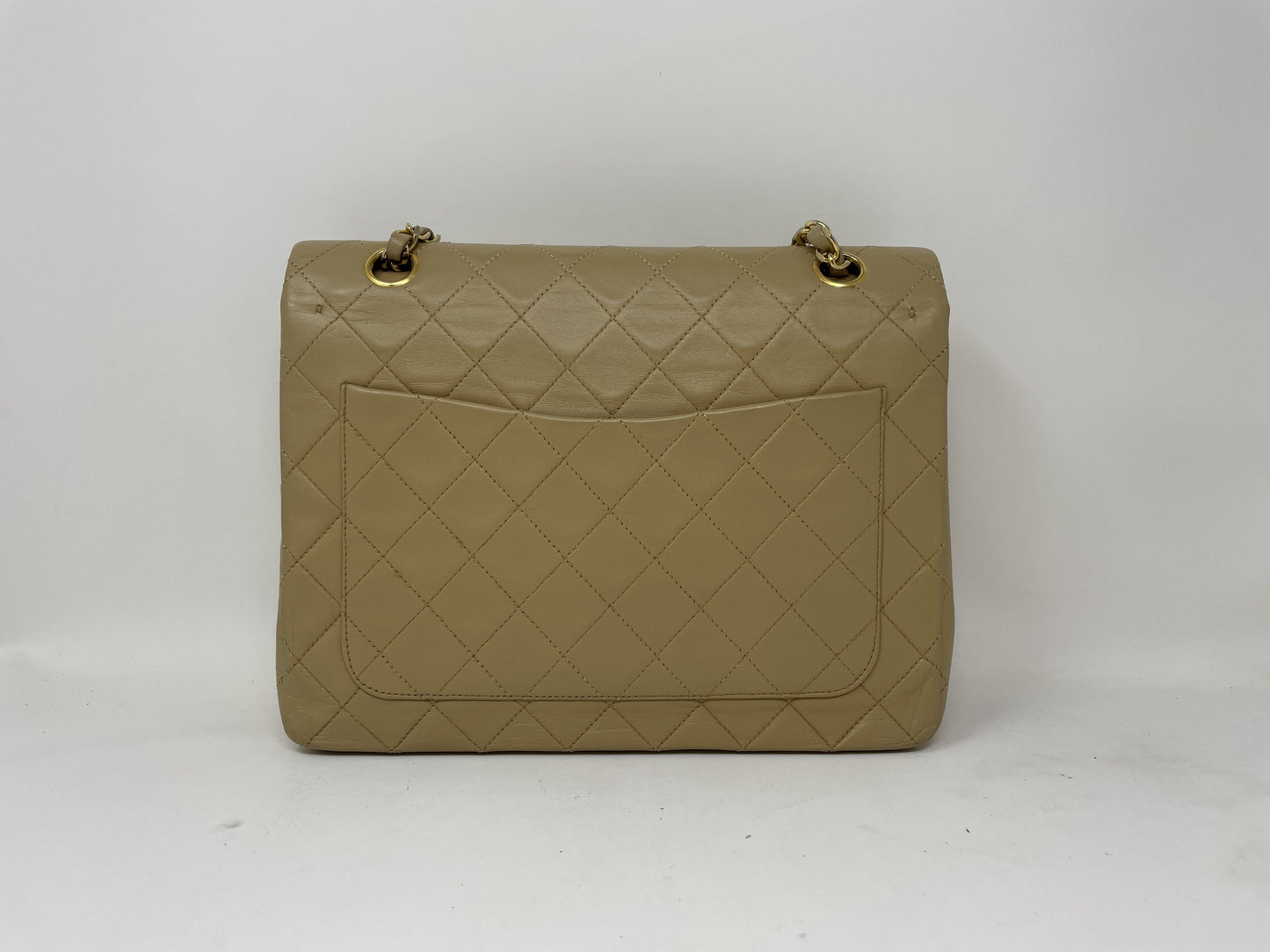 CHANEL CHANEL Shoulder Bag Matelasse Double Flap Beige Shoulder Bag