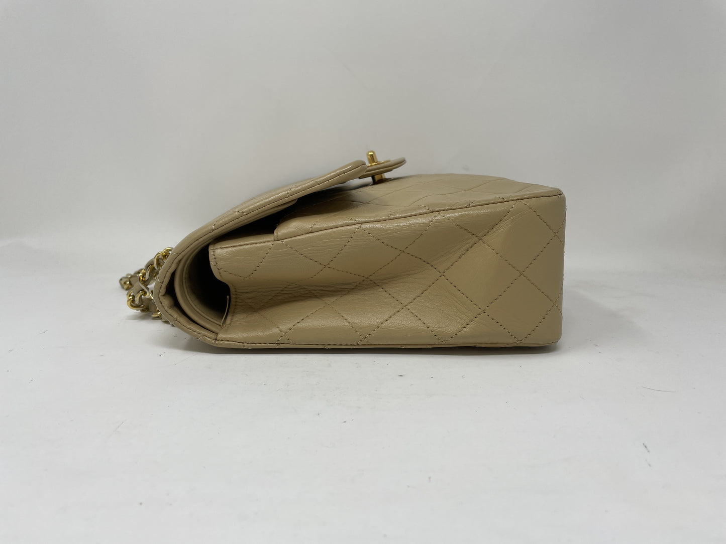 CHANEL CHANEL Shoulder Bag Matelasse Double Flap Beige Shoulder Bag