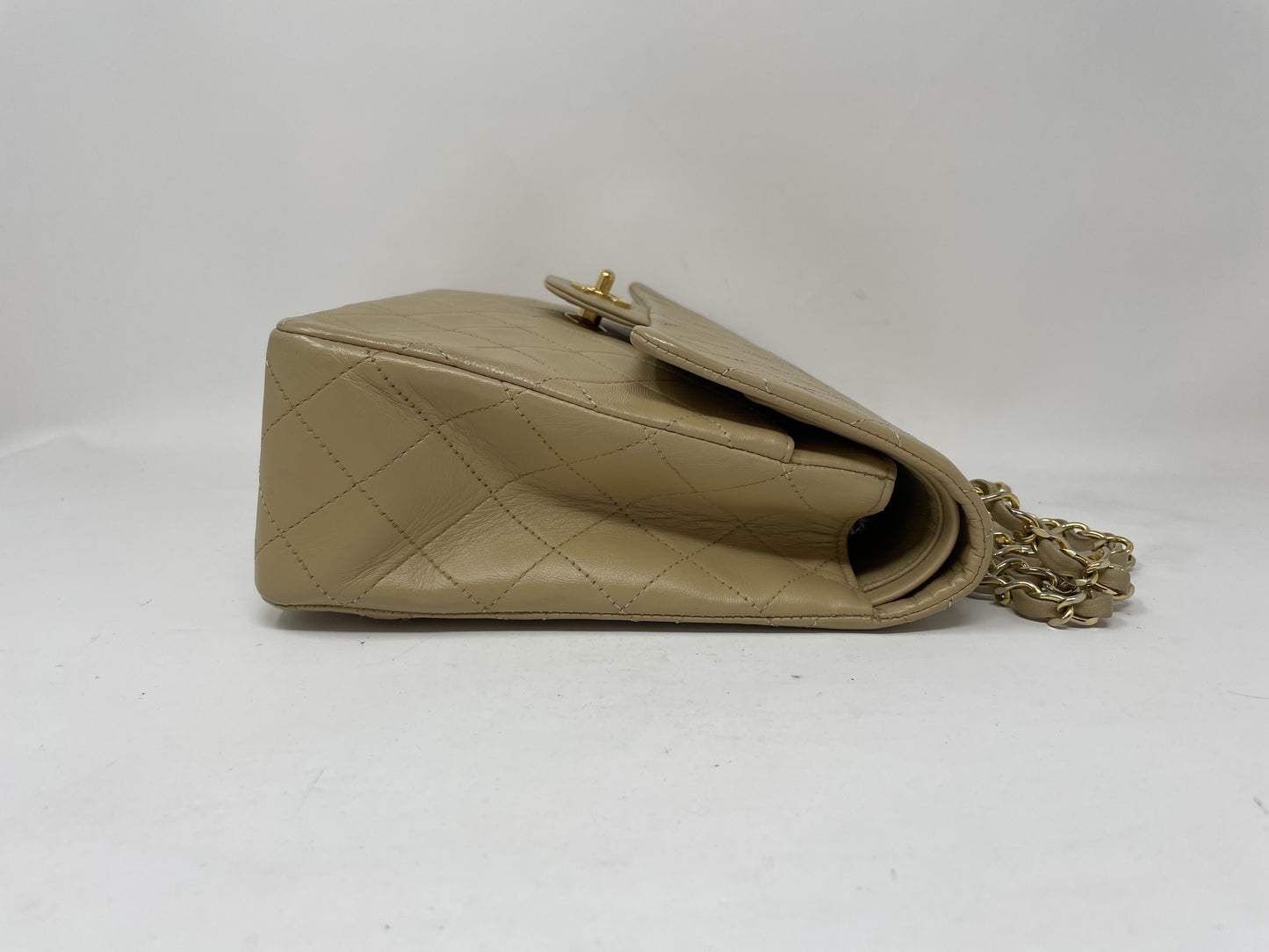 CHANEL CHANEL Shoulder Bag Matelasse Double Flap Beige Shoulder Bag