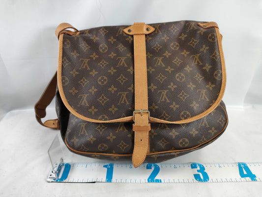 LOUIS VUITTON Monogram Saumur Monogram Shoulder Bag