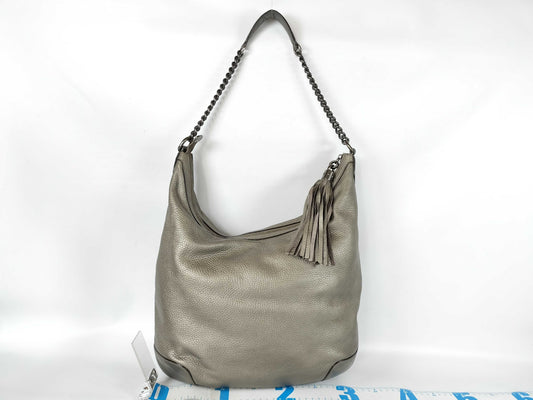 GUCCI Soho Chain Shoulder Bag in Metallic Silver