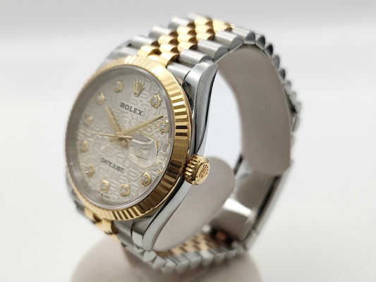 ROLEX Datejust 126233G 946Y24M6 Silver Horicon Men's Watch