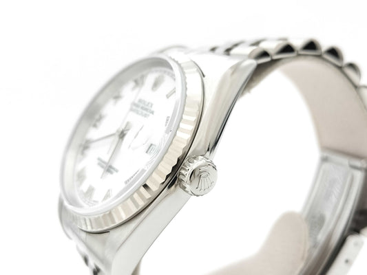 ROLEX Datejust 16234 F858097 White Roman Men's Watch