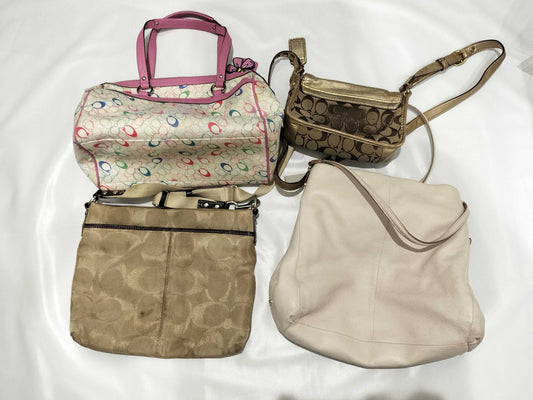 COACH Signature Coach Bag 4-Piece Shoulder Bag Set